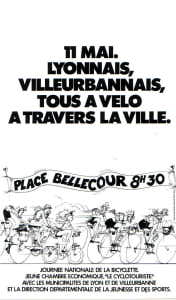 AUTOCOLLANT 11 MAI 1980 TOUS A VELO