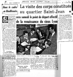 Article Dernière Heure Lyonnaise 7 novembre 1957