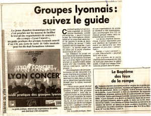Groupes Lyonnais suivez le guide article  du progres sur l~1