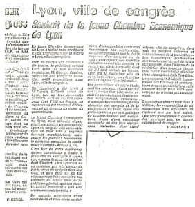 LYON VILLE DES CONGRES SOUHAITS JCE
