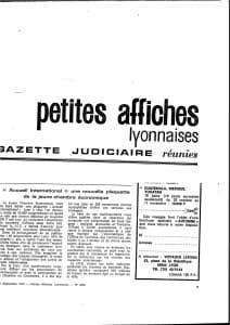 Article petites affiches