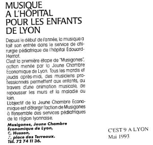 MUSIGONES C EST 9 A LYON 93