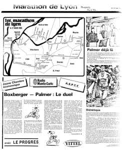 Plan Premier marathon de Lyon